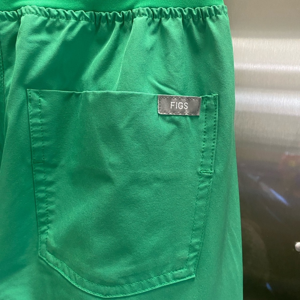 Figs Technical Collection Green Zamora High-waisted jogger Scrub Pants - Picture 4 of 8